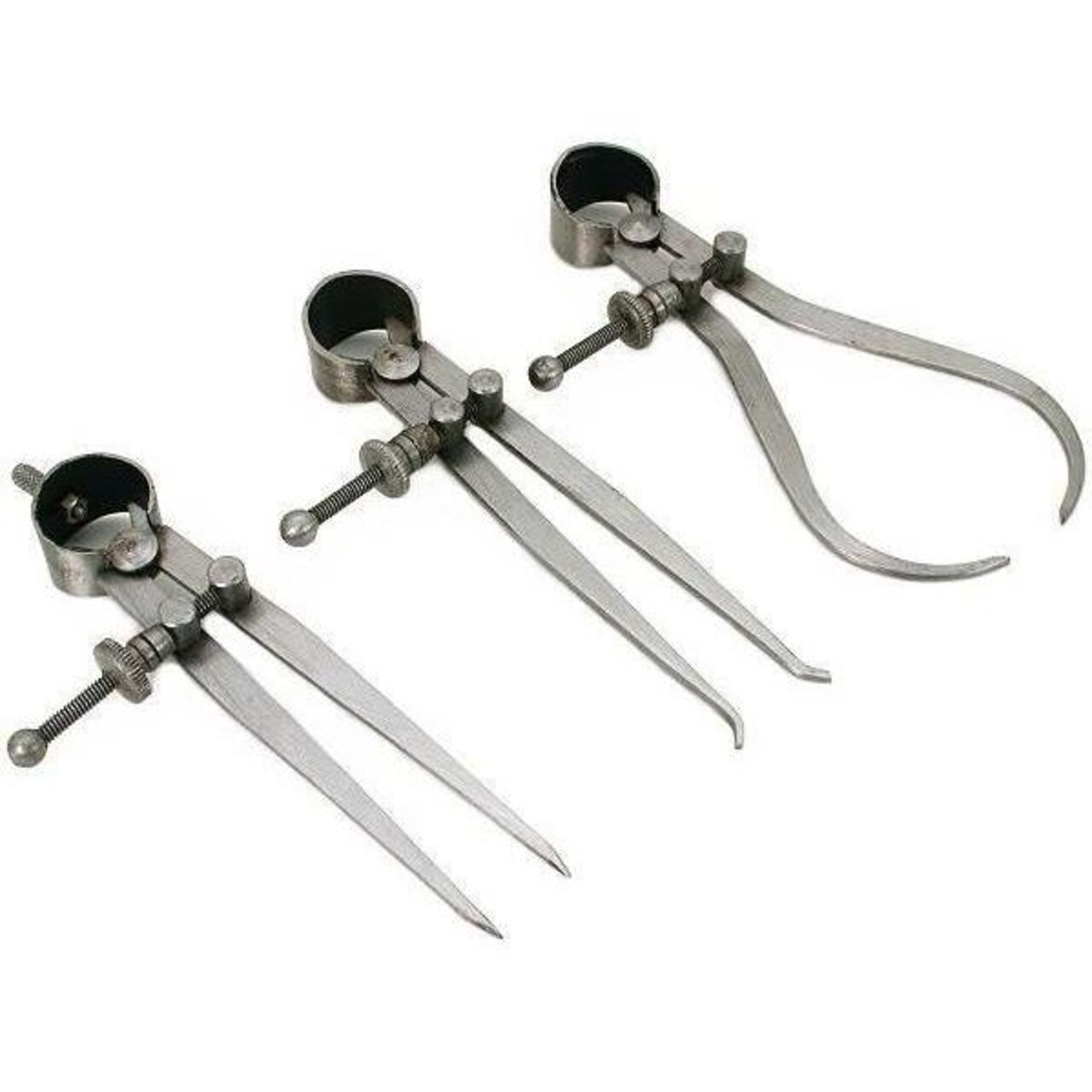 3 Pieces Spring Caliper Set - Inside Outside & Divider 4" inch - Tool